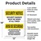 Signmission Security Badges Must Worn Bilingual OSHA Security Notice Sign, Aluminum, 12in W x 18in L, 2PK OS-2PACK-SN-A-1218-L-11644 - alternate 4
